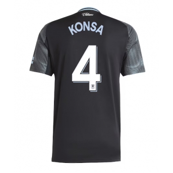 Aston Villa Ezri Konsa #4 Maglia Gara Trasferta Repliche 2025-26 Maniche Corte